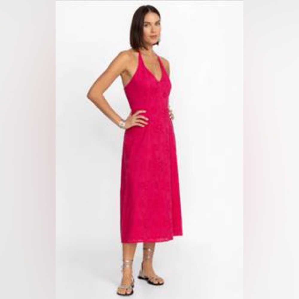 NWT Johnny Was Eden Halter Midi Dress – Large